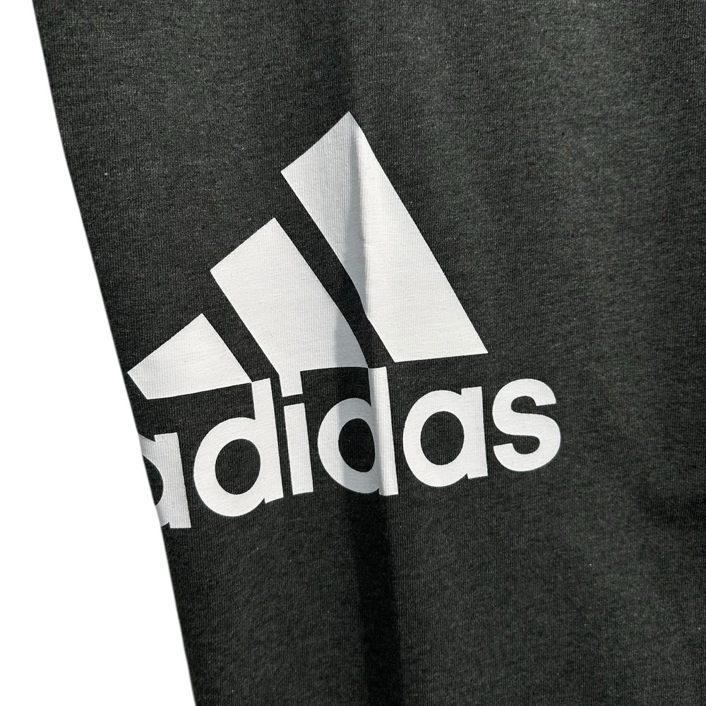 adidas Men's Tapered Jersey Jogger Pants Size 2XLT (39X33") Gray Essentials Logo - Picture 4 of 9